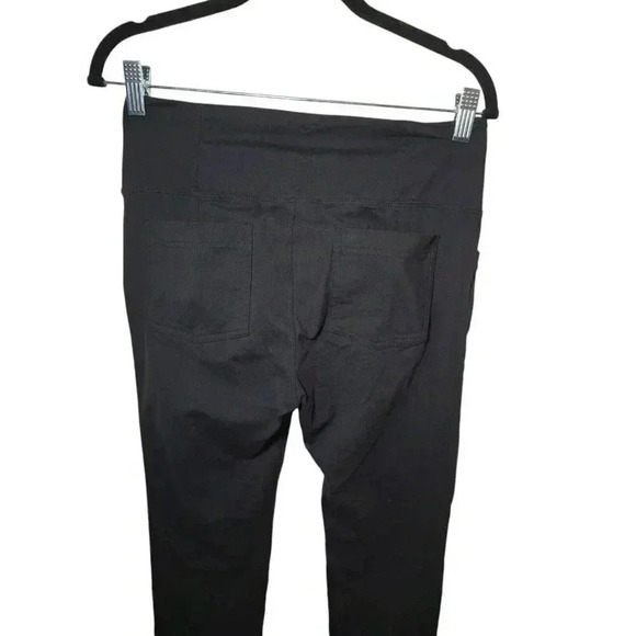 Athleta Metro Skinny Pants Womens MT Black Knit Yoga Athletic Legging EUC - Picture 12 of 16